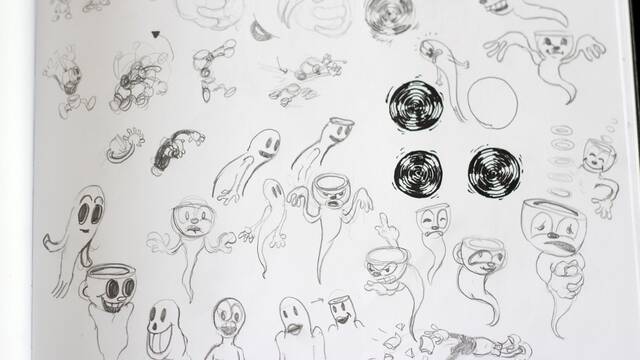 Bocetos de Cuphead - 