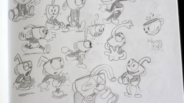 Bocetos de Cuphead - 