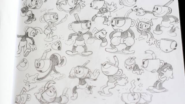 Bocetos de Cuphead - 