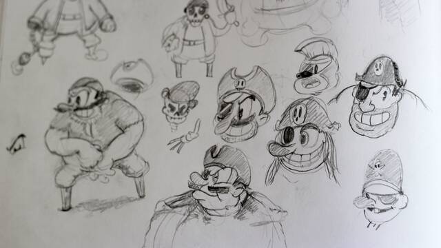 Bocetos de Cuphead - 