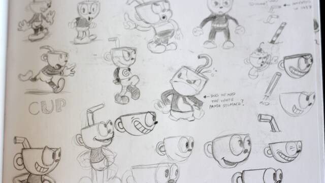 Bocetos de Cuphead - 