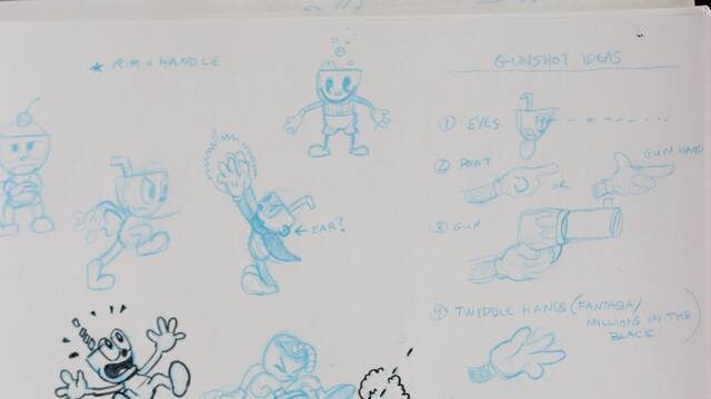 Bocetos de Cuphead - 