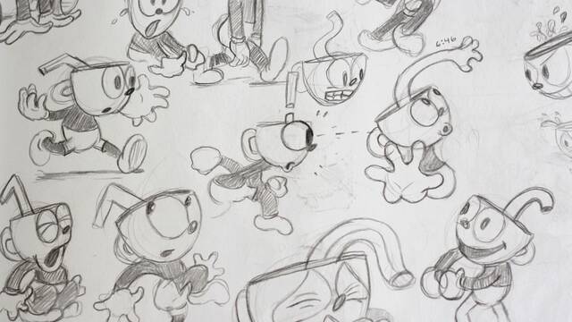 Bocetos de Cuphead - 