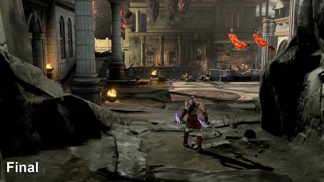 God of War III - Comparacin grfica entre la demo y la versin final - 