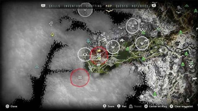 Horizon: Zero Dawn zonas corrompidas - Zona corrompida 3