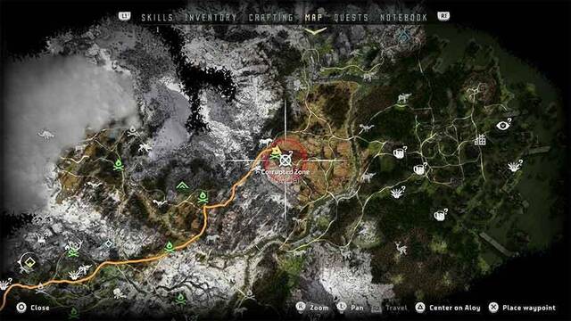 Horizon: Zero Dawn zonas corrompidas - Zona corrompida 5