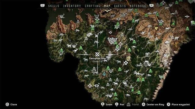 Horizon: Zero Dawn zonas corrompidas - Zona corrompida 8