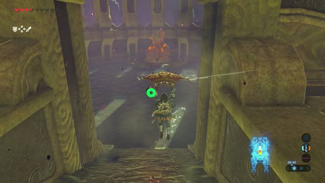 Zelda Breath of the Wild Ruta, bestia del agua - Sala de control central