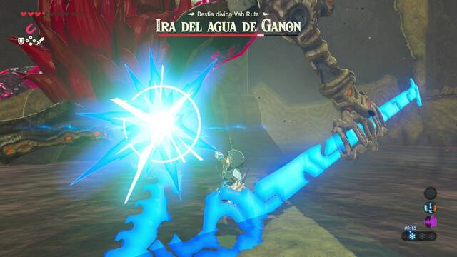 Zelda Breath of the Wild Ruta, bestia del agua - Atacar cuerpo a cuerpo