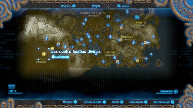 Zelda Breath of the Wild Misión de infiltración - Región de los Gerudo