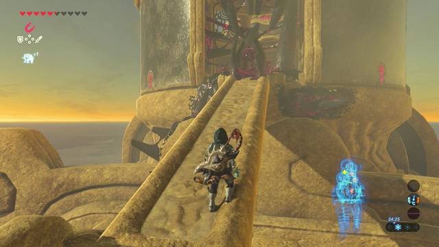 Zelda Breath of the Wild Naboris, bestia del rayo - Subirte en la cola