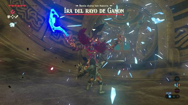 Zelda Breath of the Wild Naboris, bestia del rayo - Romper el escudo