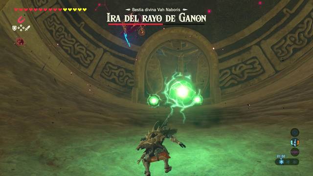 Zelda Breath of the Wild Naboris, bestia del rayo - Ataque de bolas