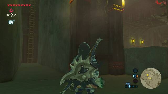 Zelda Breath of the Wild Naboris, bestia del rayo - Escalera del pasillo