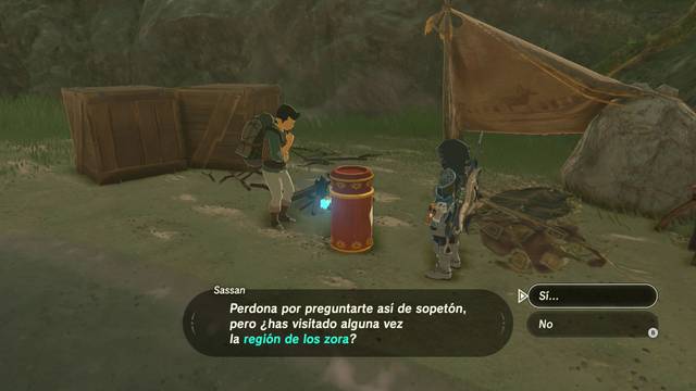 Zelda Breath of the Wild Carta en una botella - Sassan