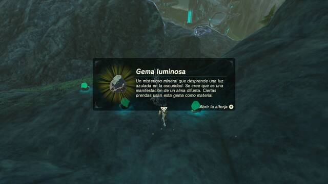 Zelda Breath of the Wild Colección de gemas - Gema luminosa