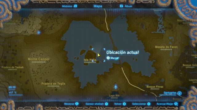Zelda Breath of the Wild Un mar de lágrimas - Localización de la esposa