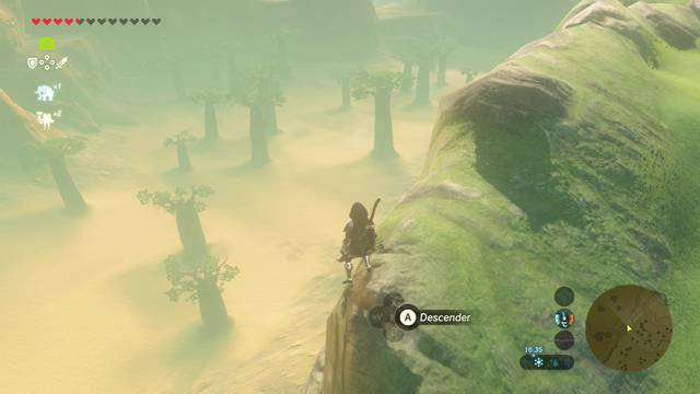 Zelda Breath of the Wild Captura al caballo gigante - Pradera de Taobab