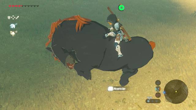 Zelda Breath of the Wild Captura al caballo gigante - Domar al caballo