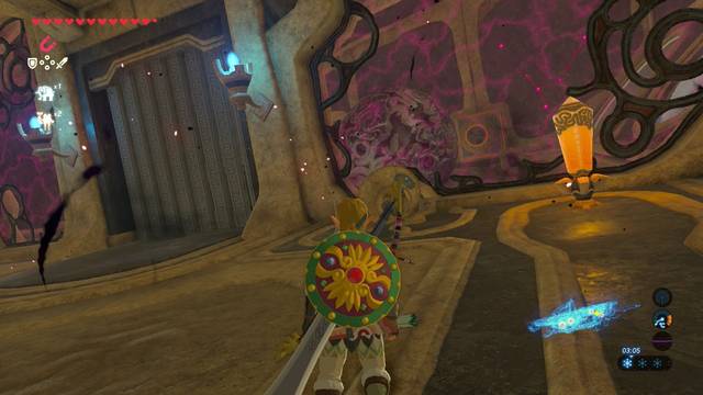 Zelda: Breath of the Wild Interior de Vah Medoh - Roca en el lado derecho