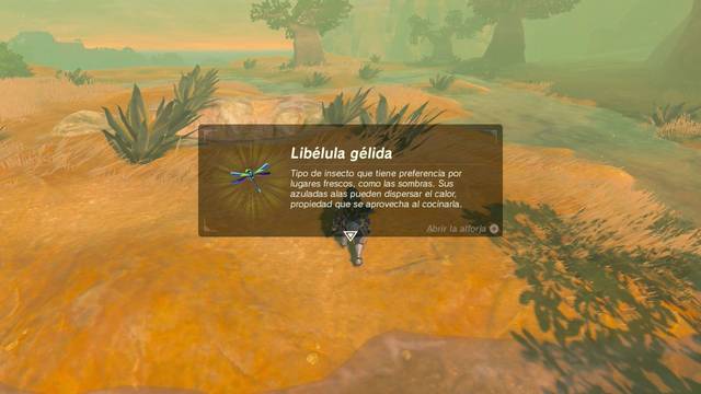 Zelda Breath of the Wild Elixir contra el calor - Liblula glida
