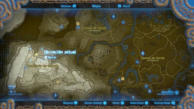 Zelda Breath of the Wild La octava herona - Localizacin de la estatua