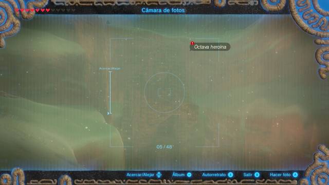 Zelda Breath of the Wild La octava herona - Sacar una foto a la estatua