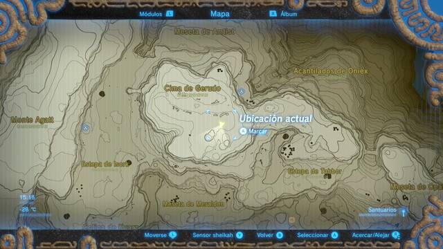 Zelda Breath of the Wild La espada olvidada - Localizacin de la espada