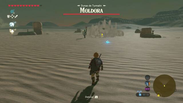 Zelda Breath of the Wild A por el moldora - Lanzar bomba