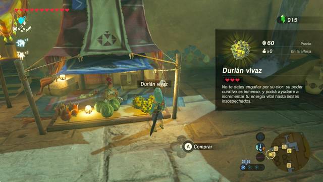 Zelda Breath of the Wild En buscar de Byrta - Durián vivaz
