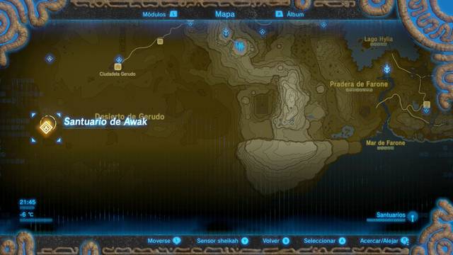Zelda Breath of the Wild En buscar de Byrta - Localización de Byrta