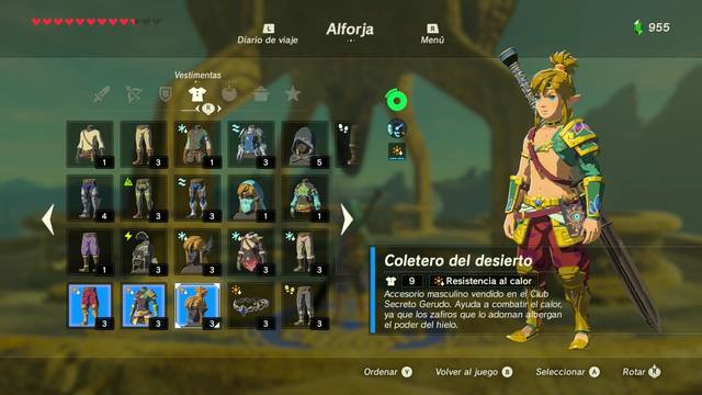 Zelda Breath of the Wild El viaje hacia la regin de los goron - Resistencia al calor
