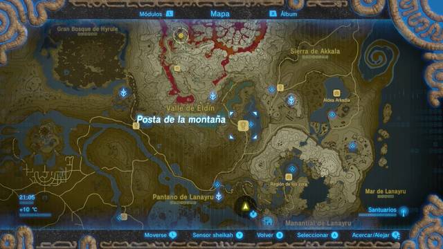 Zelda Breath of the Wild El viaje hacia la regin de los goron - Posta de la montaa