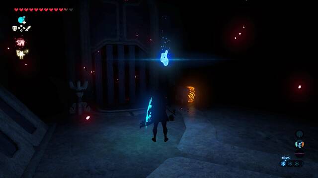 Zelda Breath of the Wild Interior de la bestia divina - Segunda antorcha