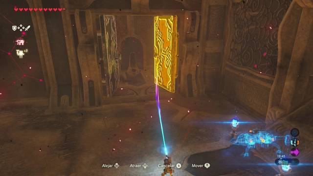 Zelda Breath of the Wild Interior de la bestia divina - Usar imn y primera terminal
