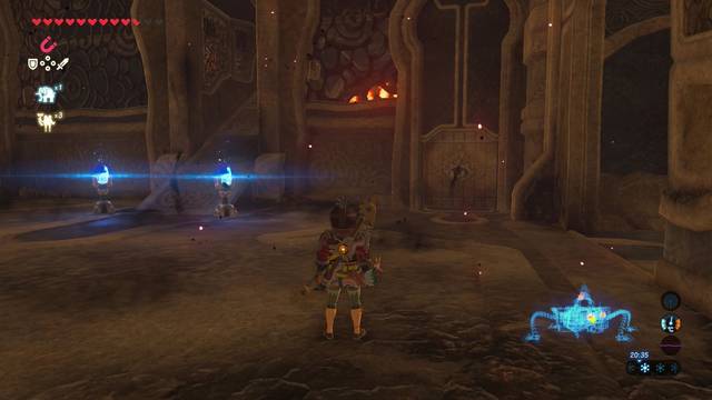 Zelda Breath of the Wild Interior de la bestia divina - Puerta con agujero