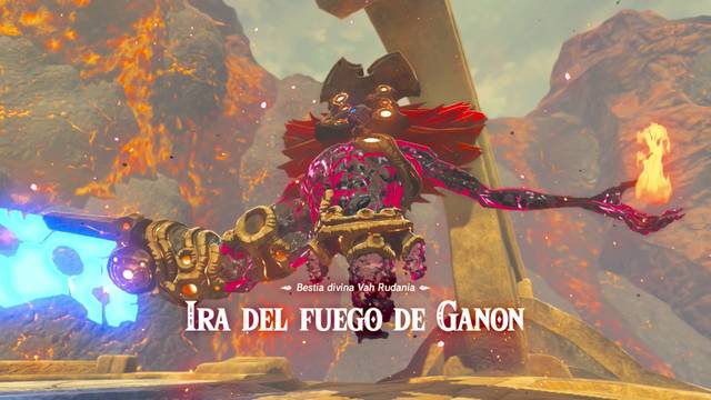 Zelda Breath of the Wild Ira del fuego de Ganon