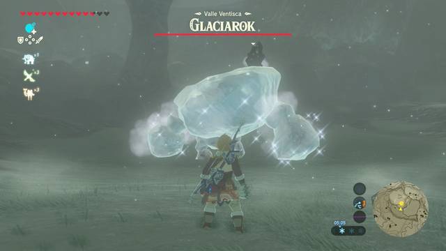 Zelda Breath of the Wild A por el glaciarok - Glaciarok