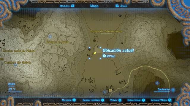 Zelda Breath of the Wild El caballo tímido - Zona del Caballo esquelético