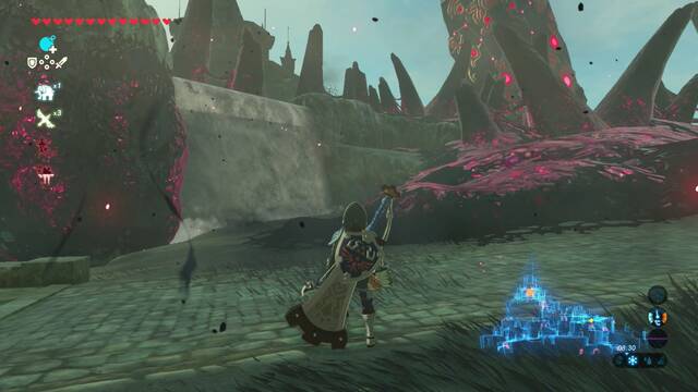 Zelda Breath of the Wild El camino hacia el Bastión central - Catarata