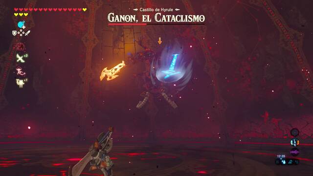 Zelda Breath of the Wild Ganon el cataclismo - Jefe por la pared y lanza