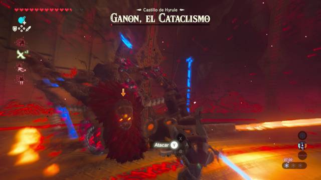 Zelda Breath of the Wild Ganon el cataclismo - Esquivar ataques para desactivar la barrera