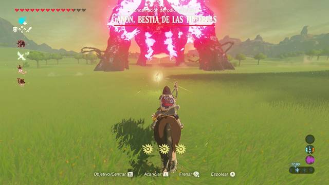 Zelda Breath of the Wild Ganon bestia de las tinieblas - Arco de luz