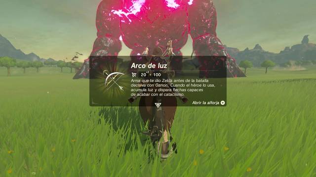 Zelda Breath of the Wild Ganon bestia de las tinieblas - Arco de luz (2)