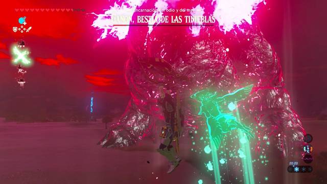 Zelda Breath of the Wild Ganon bestia de las tinieblas - Usar el poder de la Bestia Divina para volar