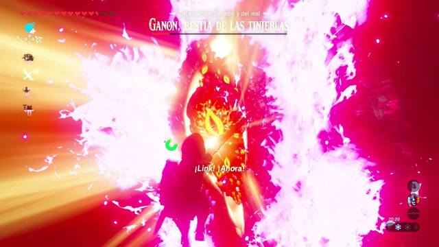 Zelda Breath of the Wild Ganon bestia de las tinieblas - Disparar al ojo