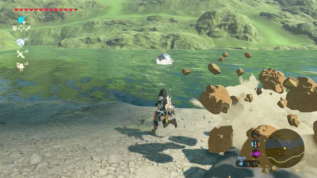 Zelda Breath of the Wild Vuela alto, globito - Octorok