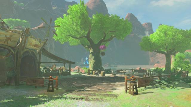 Zelda Breath of the Wild Vuela alto, globito - Barriles volando