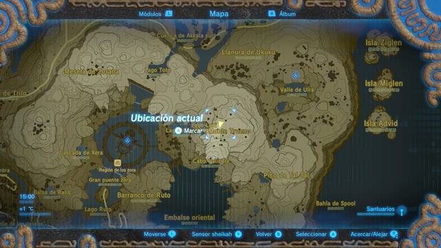 Zelda Breath of the Wild Acertijos sobre Hyrule - Pezua de centalen