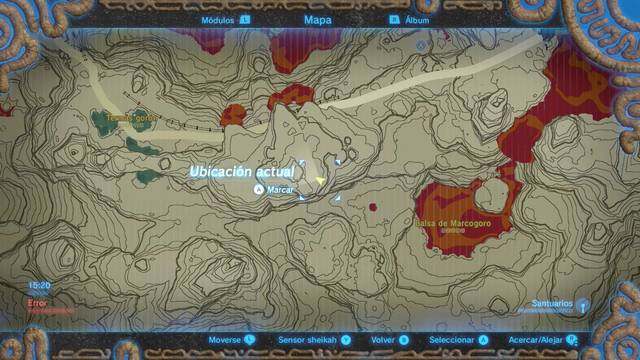 Zelda Breath of the Wild El secreto de la montaña - Zona del tesoro